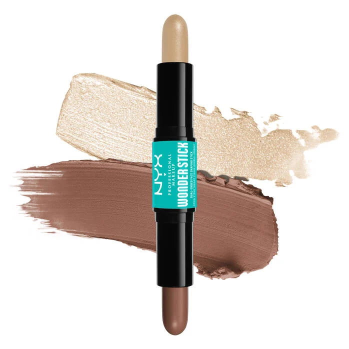 WONDER™ STICK contour & Highlighter en barra - NYX vista frontal con fondo blanco.