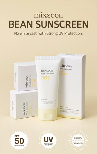 Protector solar facial Bean Sunscreen SPF50 - Mixsoon
