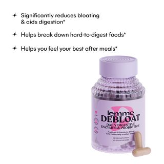 Debloat Cápsulas digestivas probióticas y multienzimáticas - Lemme ⚡