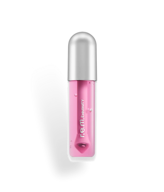 Lip Oil - R.E.M. Beauty vista frontal con fondo blanco.