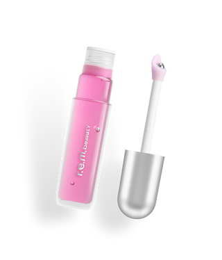 Lip Oil - R.E.M. Beauty vista frontal con fondo blanco.