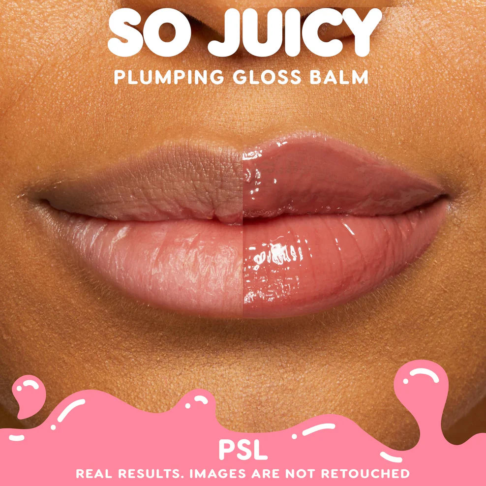 Bálsamo Labial So Juicy™ Plumping Gloss Balm with Peptides - ColourPop vista frontal con fondo blanco.