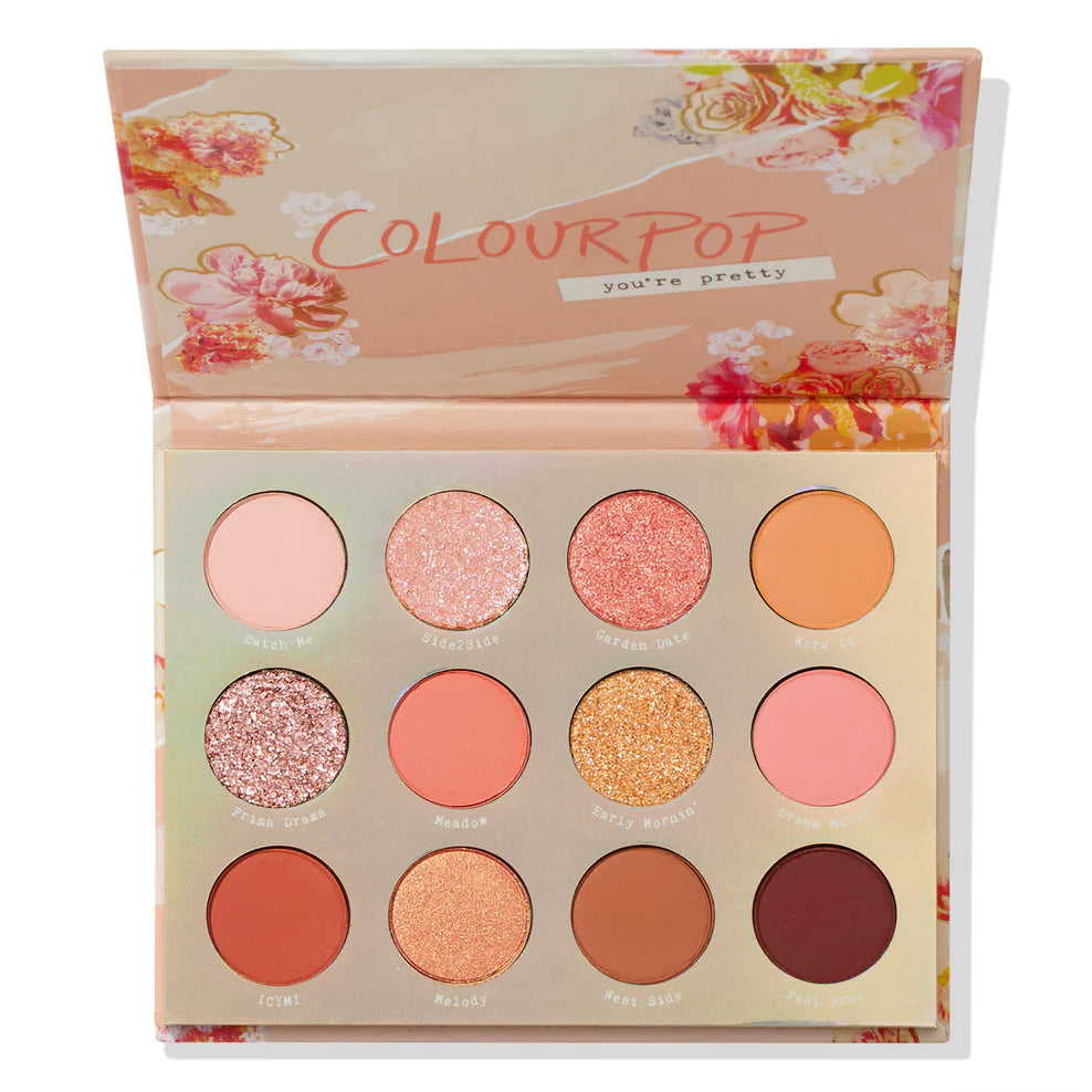 Paleta de Sombras de Ojos Sweet talk™ - ColourPop vista frontal con fondo blanco.