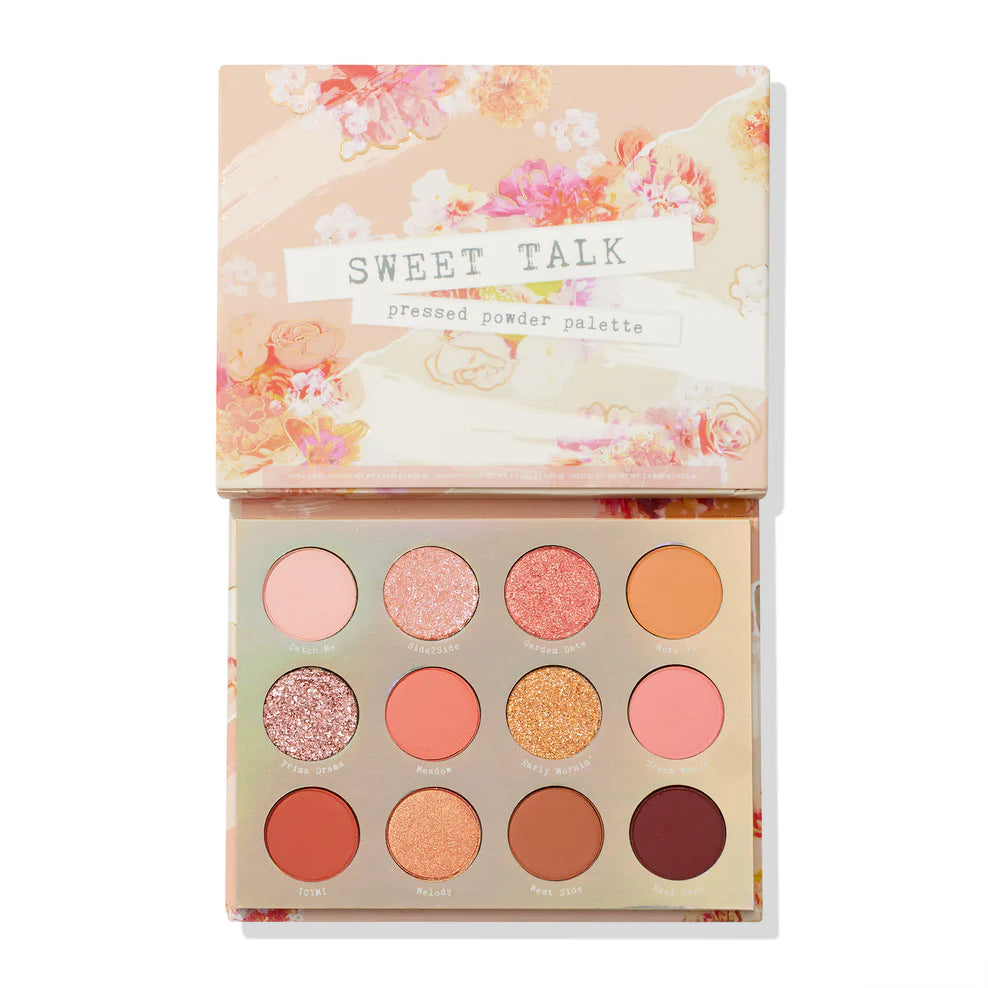 Paleta de Sombras de Ojos Sweet talk™ - ColourPop vista frontal con fondo blanco.