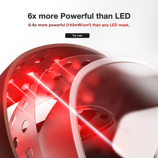 Máscara de terapia láser 4D para rostro luz LED roja reafirmante y antienvejecimiento - JOVS
