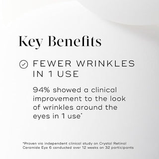 Crystal Retinal Ceramide Eye 3 - Crema reafirmante para el contorno de ojos con vitamina A antiarrugas- Medik8