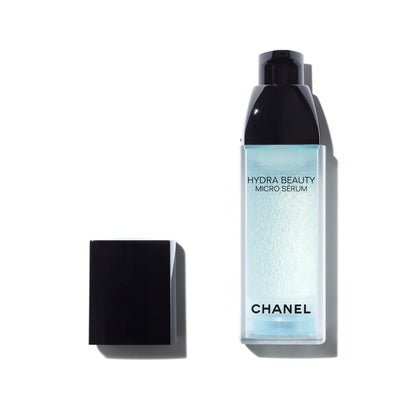 Sérum Hidratación Regeneradora Intensa HYDRA BEAUTY MICRO SÉRUM - CHANEL vista frontal con fondo blanco.