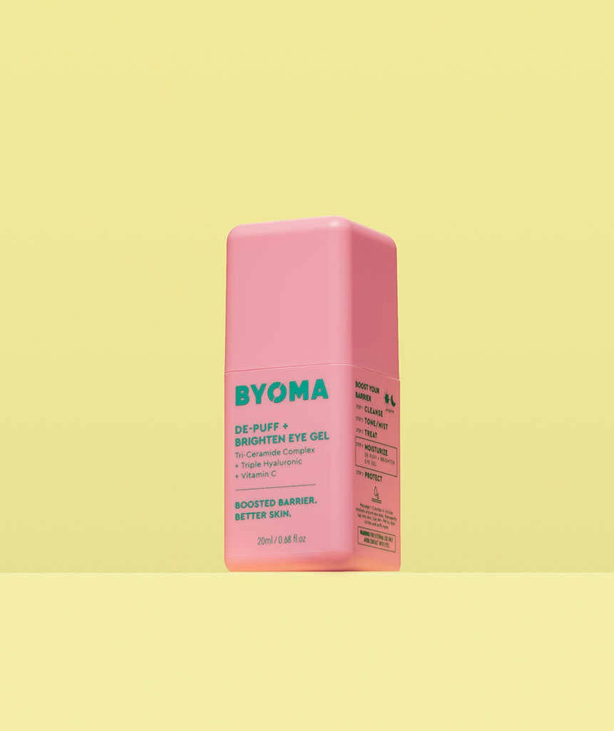 Contorno de ojos De-puff + Brighten Eye Gel - BYOMA