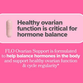 FLO — Apoyo para la salud ovárica: equilibrio hormonal. Con DIM y Ácido fólico - O Positiv Health