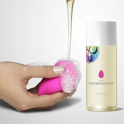 Limpiador de brochas & aplicadores liquid blendercleanser® - Beautyblender vista frontal con fondo blanco.