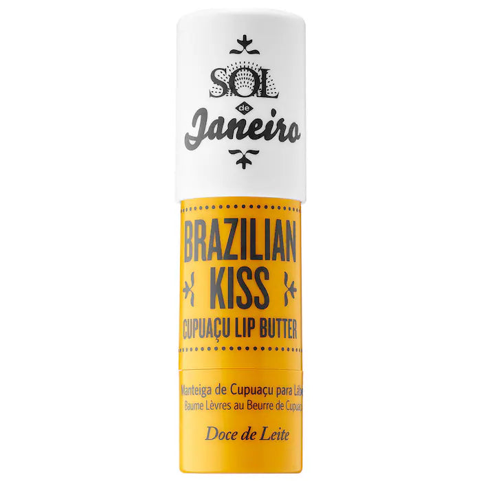 Brazilian Kiss Cupuaçu Manteca Labial- Sol de Janeiro vista frontal con fondo blanco.