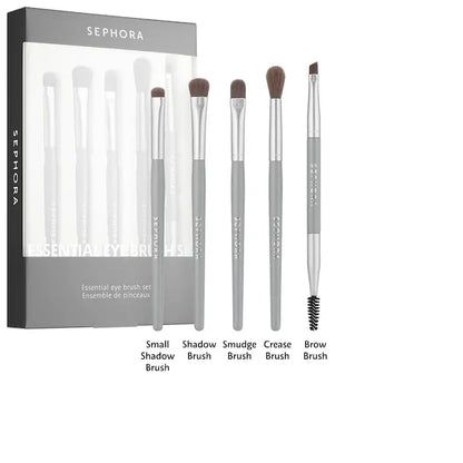 Set de Brochas Essential Eye Makeup - Sephora vista frontal con fondo blanco.