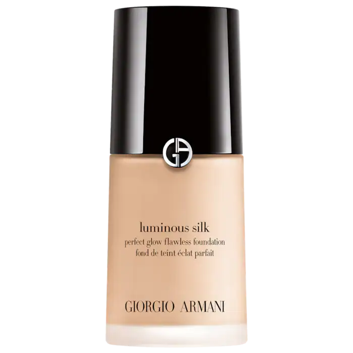 Base de Maquillaje Luminous Silk Perfect Glow Flawless Oil-Free - Armani Beauty vista frontal con fondo blanco.