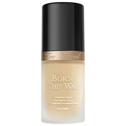 Base de Maquillaje Born This Way Natural Finish - Too Faced vista frontal con fondo blanco.