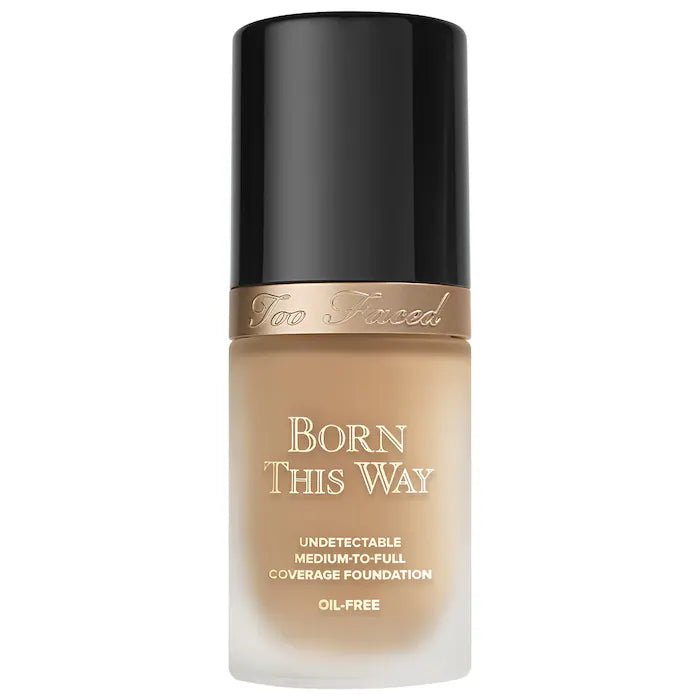 Base de Maquillaje Born This Way Natural Finish - Too Faced vista frontal con fondo blanco.