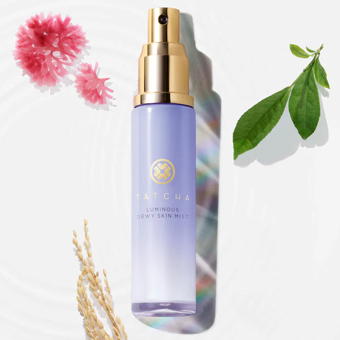 Bruma facial hidratante e iluminadora Luminous Dewy Skin Mist™  - Tatcha vista frontal con fondo blanco.