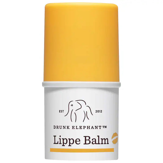 Bálsamo Labial Lippe Balm - Drunk Elephant vista frontal con fondo blanco.