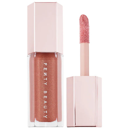 Labial Gloss Bomb Universal Lip Luminizer - Fenty Beauty vista frontal con fondo blanco.