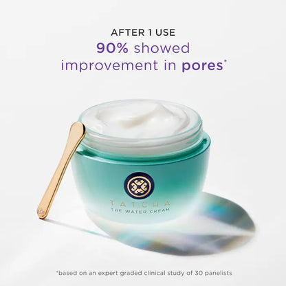 Crema Facial Hidratante reductora de poros The Water Cream™ Oil-Free - Tatcha vista frontal con fondo blanco.