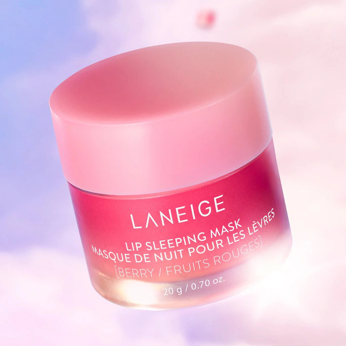 Mascarilla labial de hidratación intensiva Lip Sleeping Mask con Vitamina C - LANEIGE vista frontal con fondo blanco.