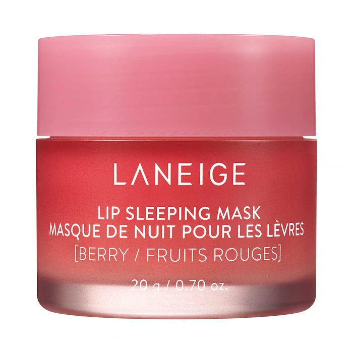 Mascarilla labial de hidratación intensiva Lip Sleeping Mask con Vitamina C - LANEIGE vista frontal con fondo blanco.