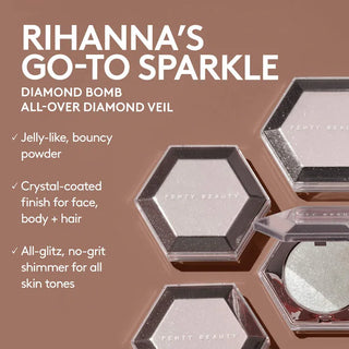 Iluminador Diamond Bomb All-Over Diamond Veil - Fenty Beauty