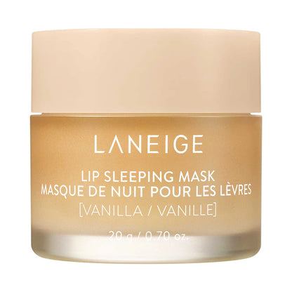 Mascarilla labial de hidratación intensiva Lip Sleeping Mask con Vitamina C - LANEIGE vista frontal con fondo blanco.