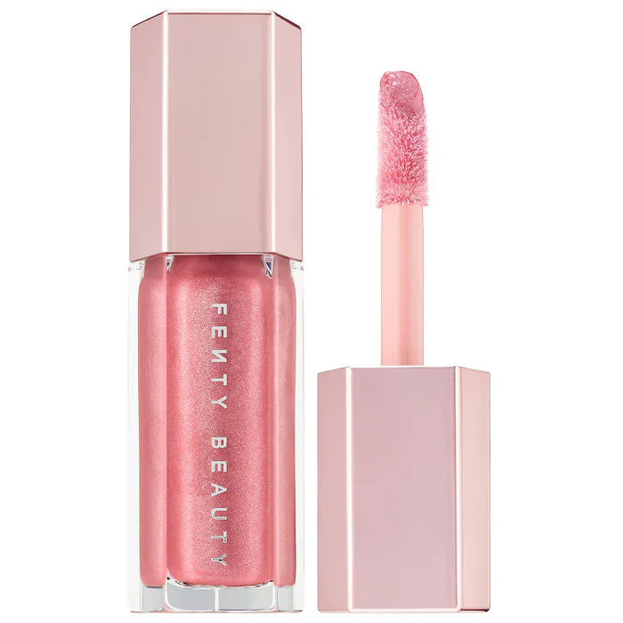 Labial Gloss Bomb Universal Lip Luminizer - Fenty Beauty vista frontal con fondo blanco.