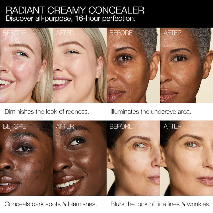 Corrector Radiant Creamy - NARS vista frontal con fondo blanco.