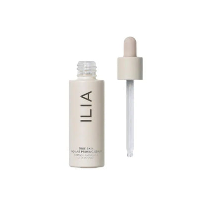 True Skin Radiant Priming Serum - ILIA vista frontal con fondo blanco.