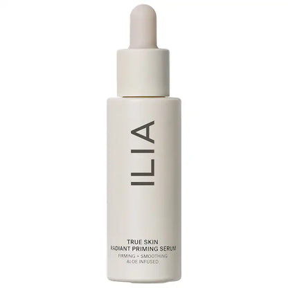 True Skin Radiant Priming Serum - ILIA vista frontal con fondo blanco.