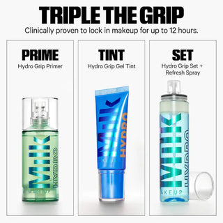 Hydro Grip 12HR Spray fijador hidratante con Ácido Hialurónico + Niacinamida - MILK MAKEUP