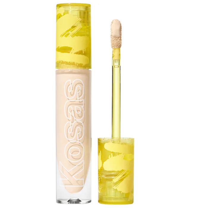 Corrector Revealer Super Creamy + Brightening con Cafeína y Ácido hialurónico - Kosas vista frontal con fondo blanco.