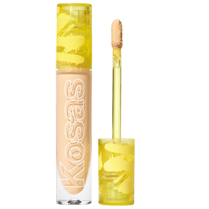 Corrector Revealer Super Creamy + Brightening con Cafeína y Ácido hialurónico - Kosas vista frontal con fondo blanco.