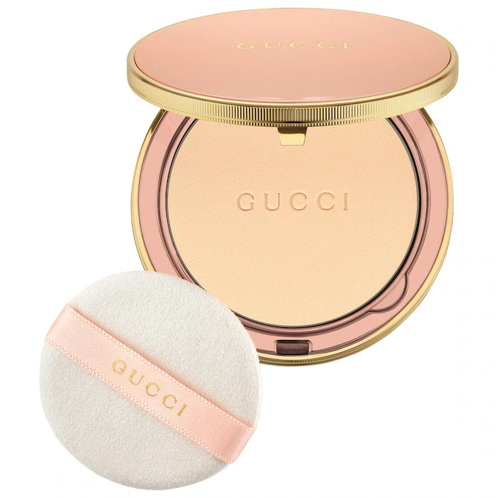 Polvo Compacto Matte Poudre De Beauté Mat Naturel - Gucci vista frontal con fondo blanco.