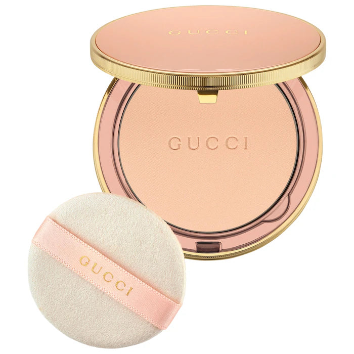 Polvo Compacto Matte Poudre De Beauté Mat Naturel - Gucci vista frontal con fondo blanco.