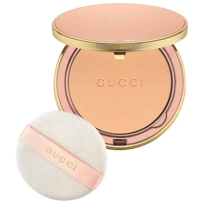 Polvo Compacto Matte Poudre De Beauté Mat Naturel - Gucci vista frontal con fondo blanco.