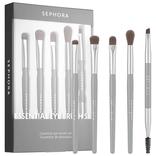 Set de Brochas Essential Eye Makeup - Sephora vista frontal con fondo blanco.