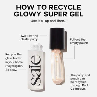 Iluminador multipropósito Glowy Super Gel Lightweight Dewy - Saie