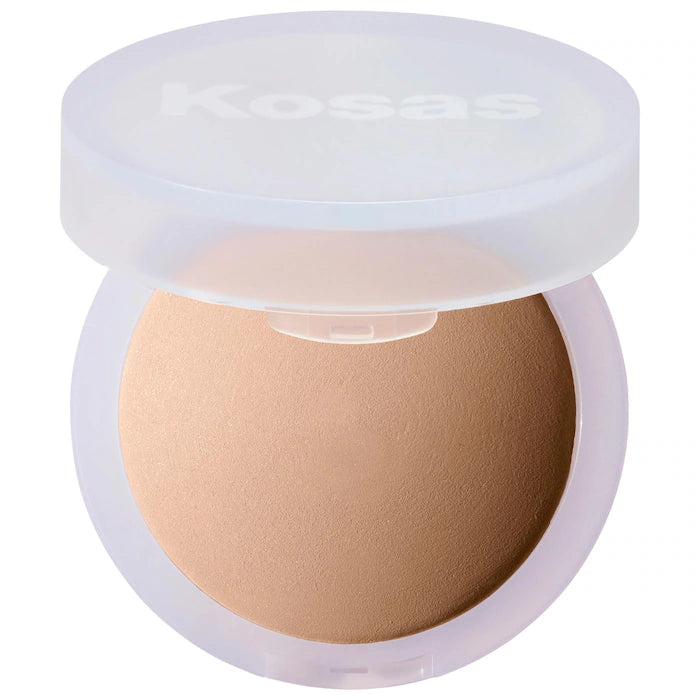 Polvo fijador Cloud Set Baked Setting & Smoothing Talc-Free Vegan - Kosas vista frontal con fondo blanco.