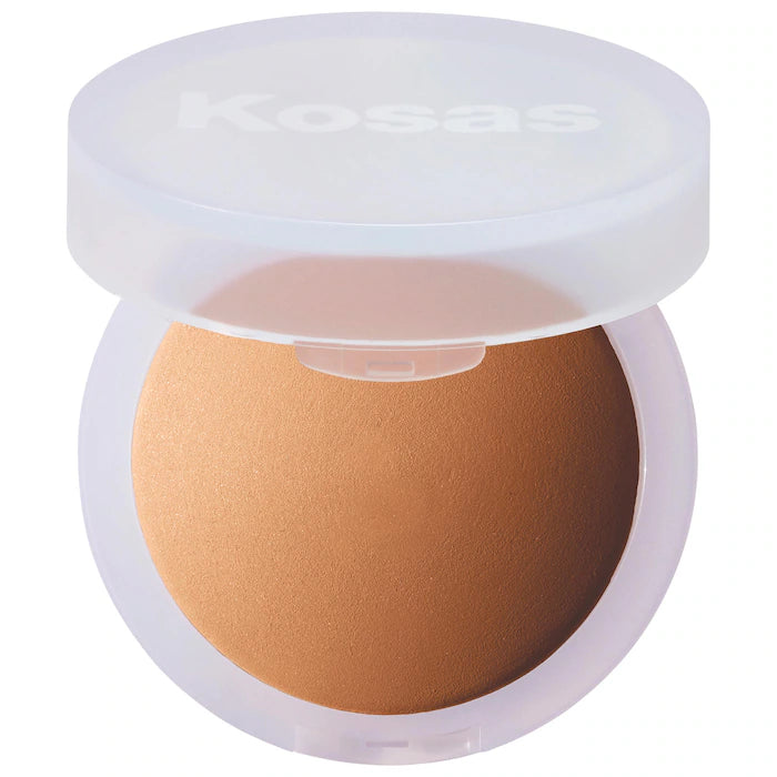 Polvo fijador Cloud Set Baked Setting & Smoothing Talc-Free Vegan - Kosas vista frontal con fondo blanco.