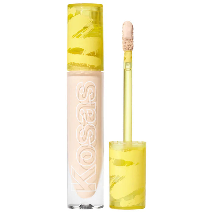 Corrector Revealer Super Creamy + Brightening con Cafeína y Ácido hialurónico - Kosas vista frontal con fondo blanco.