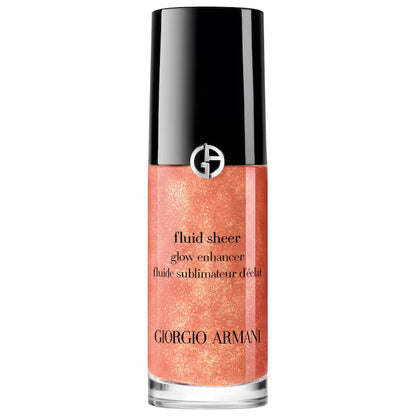 Iluminador Fluid Sheer Glow Enhancer - Armani Beauty vista frontal con fondo blanco.