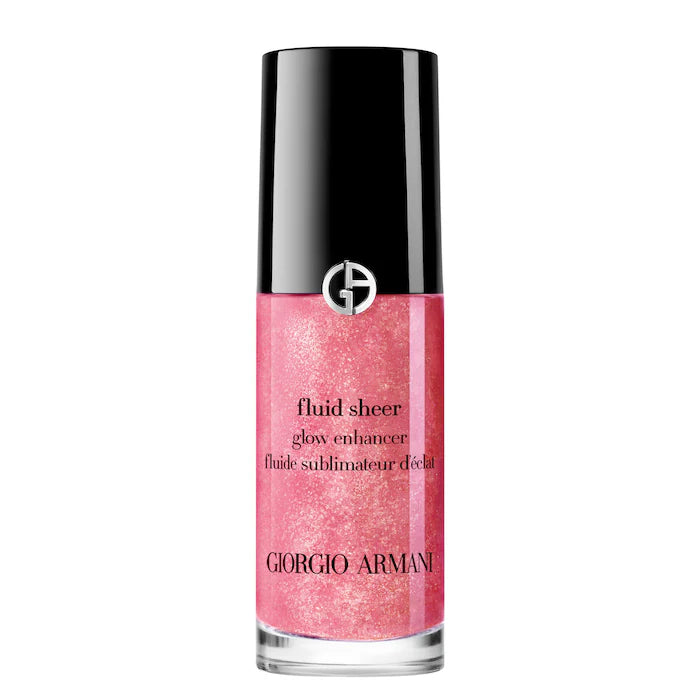 Iluminador Fluid Sheer Glow Enhancer - Armani Beauty vista frontal con fondo blanco.