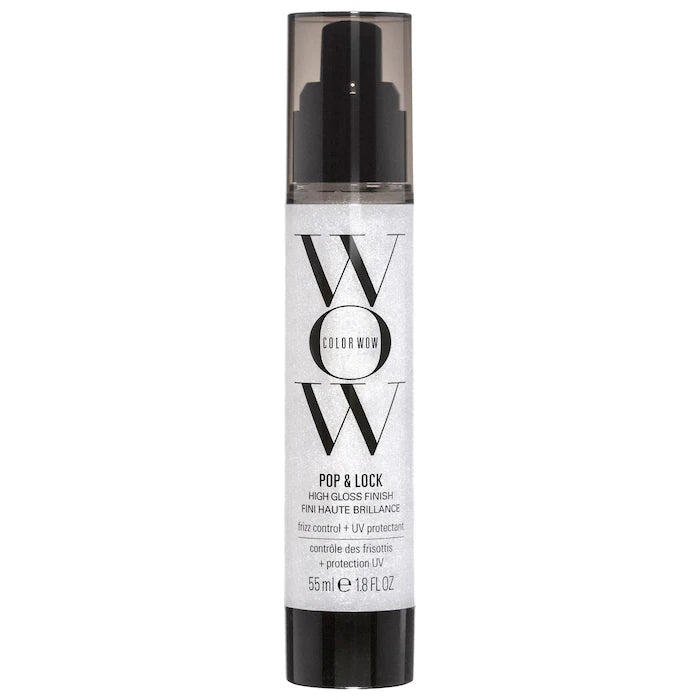 Serum para cabello abrillantador y controlador de frizz Pop & Lock™  - COLOR WOW vista frontal con fondo blanco.