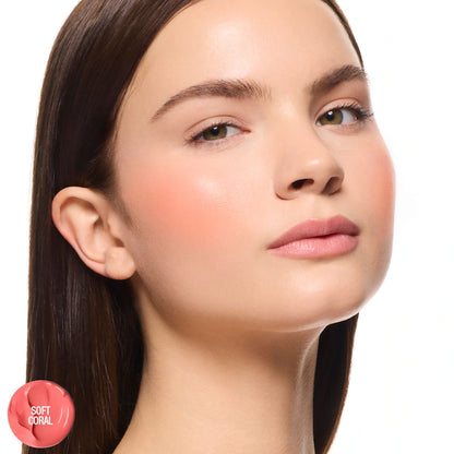 Rubor en barra Soft Pop Blush Stick - MAKEUP BY MARIO vista frontal con fondo blanco.