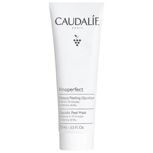 Vinoperfect™ Mascarilla exfoliante iluminadora - Caudalie vista frontal con fondo blanco.