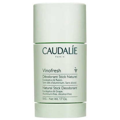 Desodorante Vinofresh Natural Aluminum-Free - Caudalie vista frontal con fondo blanco.