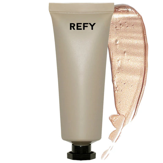 Iluminador Gloss Highlighter - REFY vista frontal con fondo blanco.