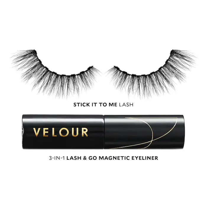 Kit de Pestañas magnéticas Magnetic Effortless - Velour Lashes vista frontal con fondo blanco.